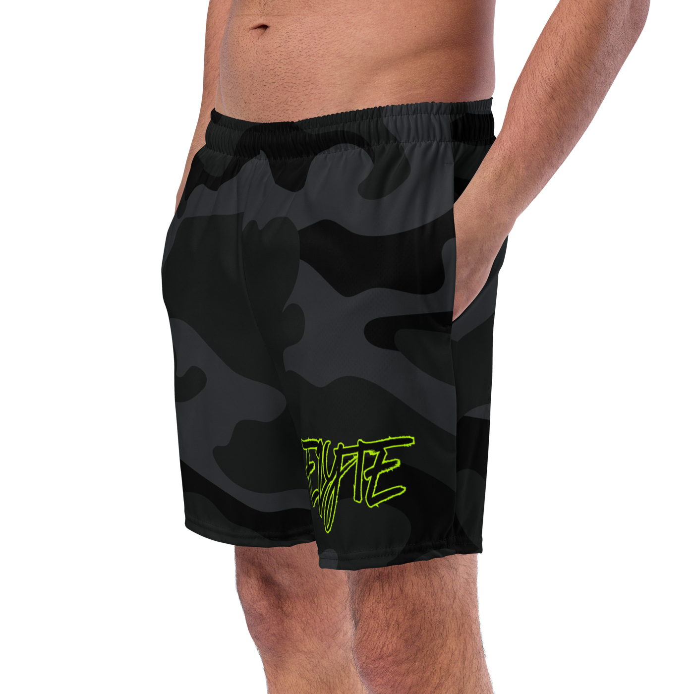 ELYTE Blackout Camo Swim Trunks