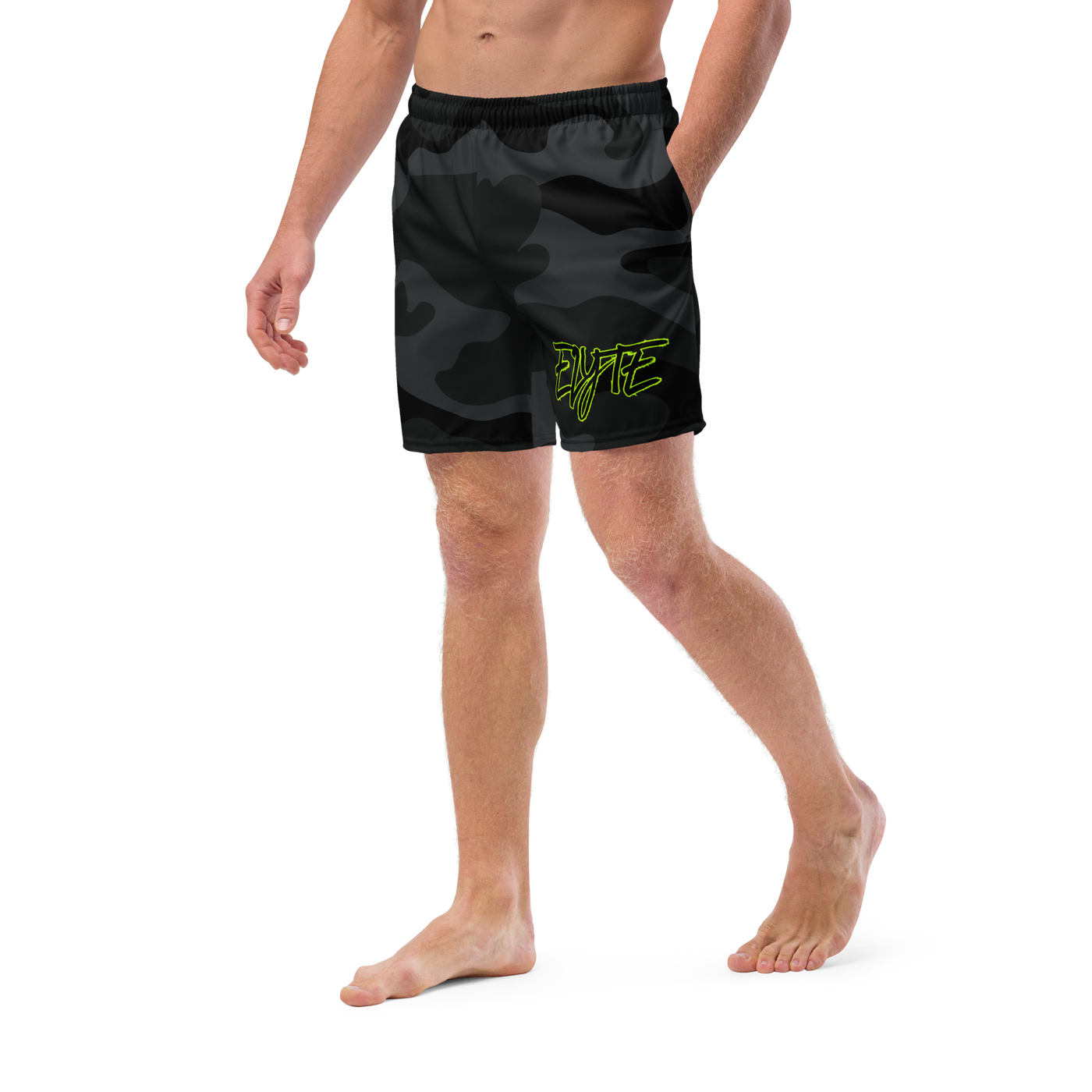 ELYTE Blackout Camo Swim Trunks