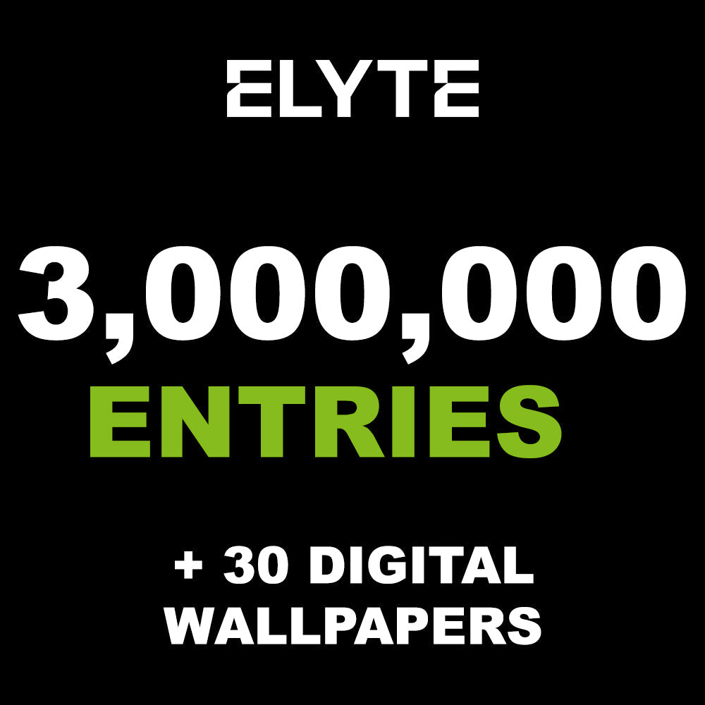 🎟 3,000,000 Bonus Entries (LIMITED STOCK)