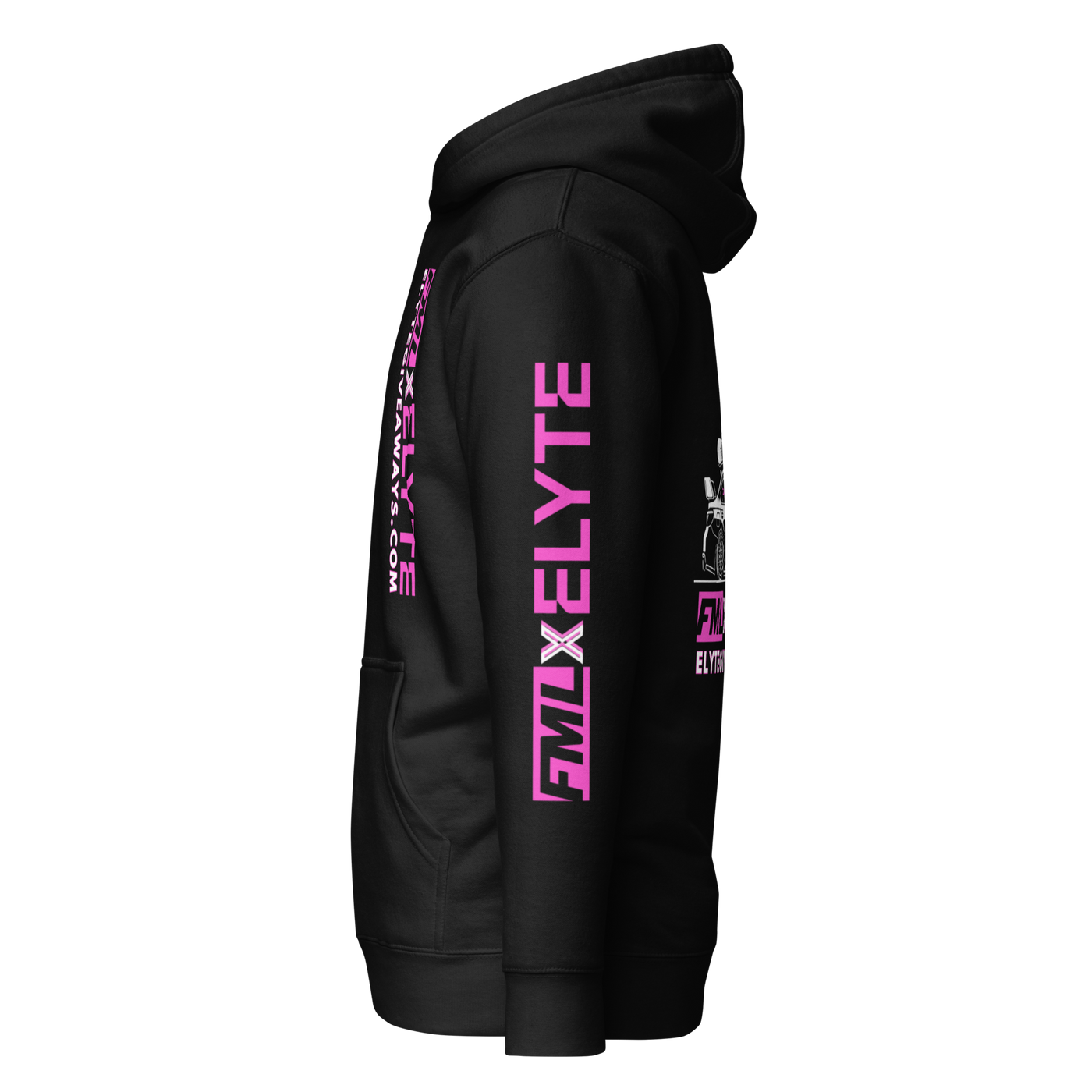 FML x ELYTE SUBIE Track Promo Hoodie - Pink Accents Edition