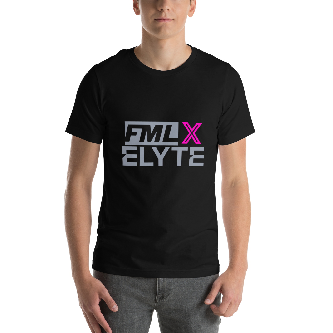 FML x ELYTE "Cross-Connect" Tee - Pink Highlight