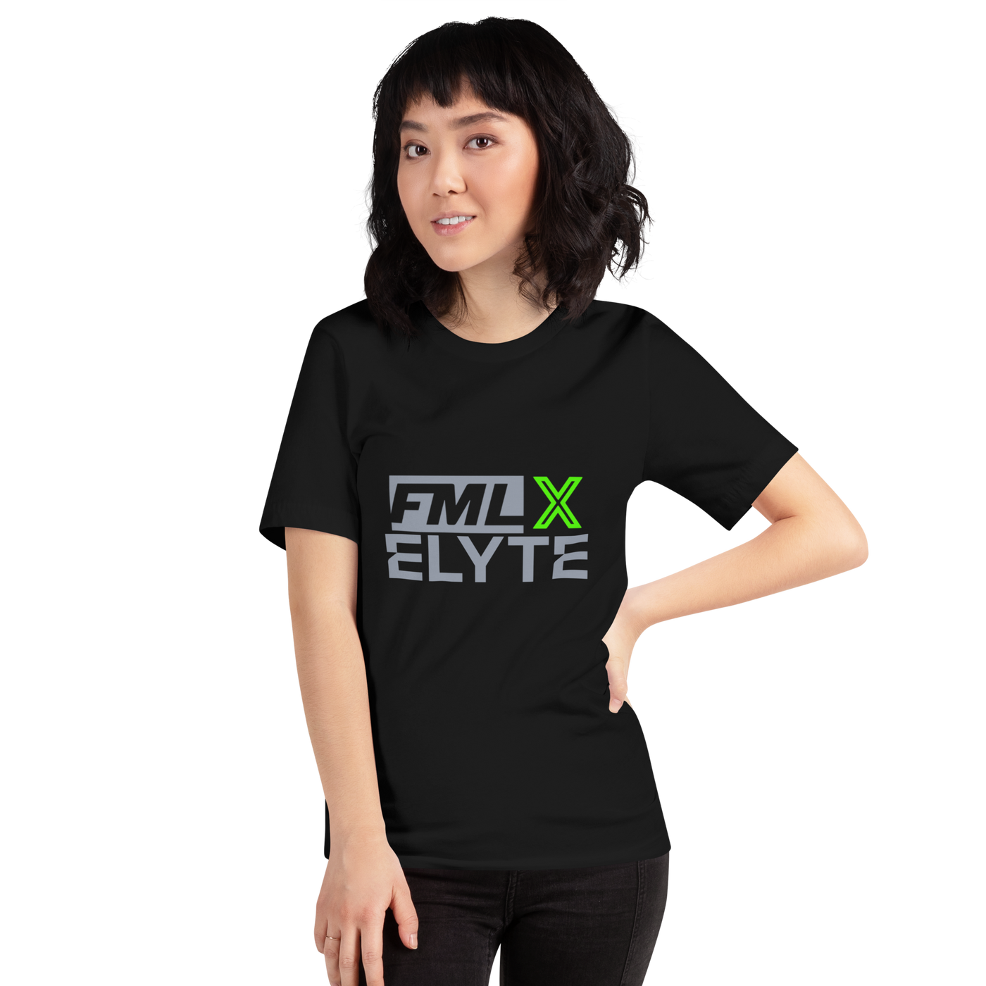 FML x ELYTE "Cross-Connect" Tee - Green Highlight