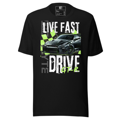 Live Fast, Drive GT-R Graphic Tee