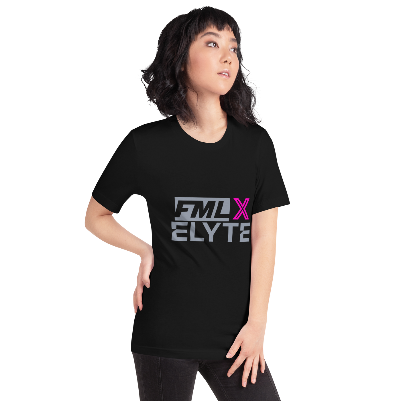 FML x ELYTE "Cross-Connect" Tee - Pink Highlight